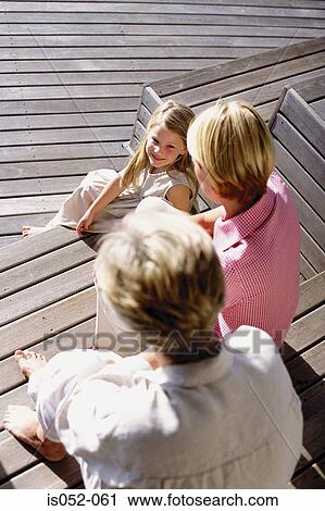 Stock Image - Mother, daughter and grandmother. Fotosearch