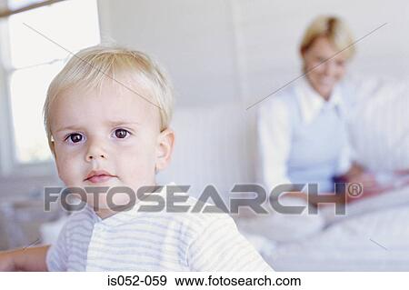 Portrait of a toddler View Large Photo Image Stock Photo - Portrait of a toddler. Fotosearch