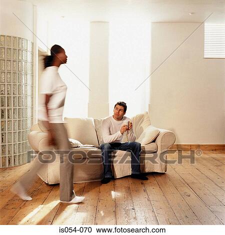 Couple at home View Large Photo Image Stock Image - Couple at home. Fotosearch