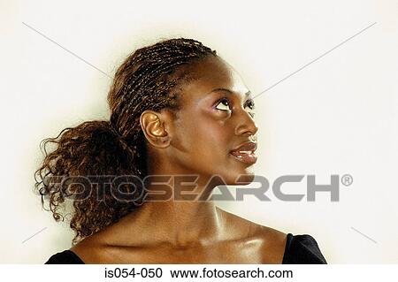 Stock Image - Portrait of a woman . Fotosearch