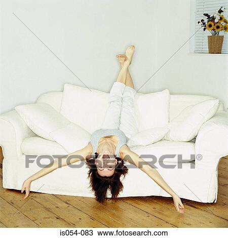 Woman having fun at home View Large Photo Image Stock Image - Woman having fun at home. Fotosearch