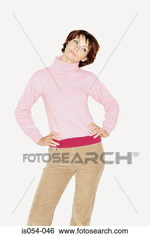 Woman in jumper View Large Photo Image Stock Photograph - Woman in jumper. Fotosearch