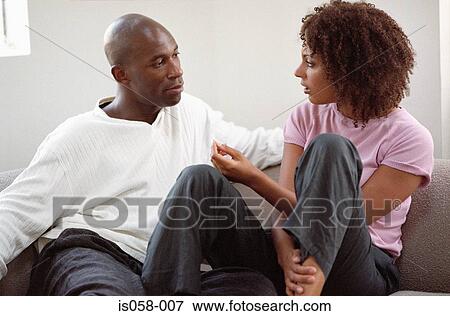 Couple talking View Large Photo Image Stock Photo - Couple talking. Fotosearch