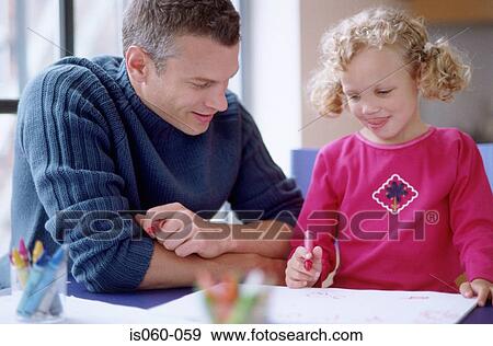 Girl drawing View Large Photo Image Stock Photo - Girl drawing. Fotosearch