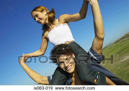 Stock Photo - Couple outdoors. Fotosearch