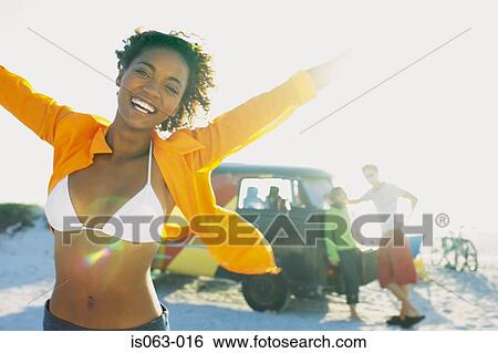People on beach View Large Photo Image Stock Photograph - People on beach. Fotosearch