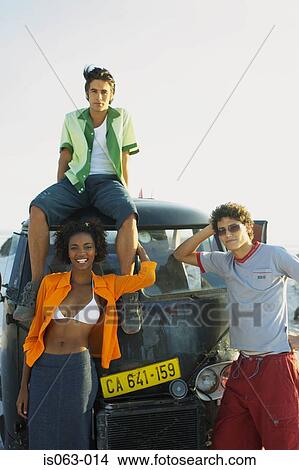 People with van View Large Photo Image Picture - People with van. Fotosearch