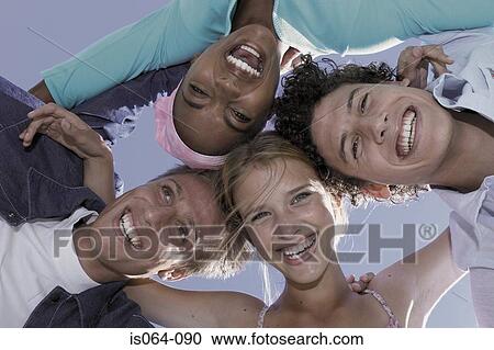 Stock Image - Group of friends. Fotosearch
