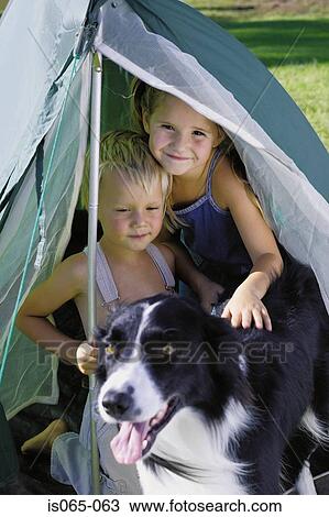 Children camping View Large Photo Image Stock Image - Children camping. Fotosearch