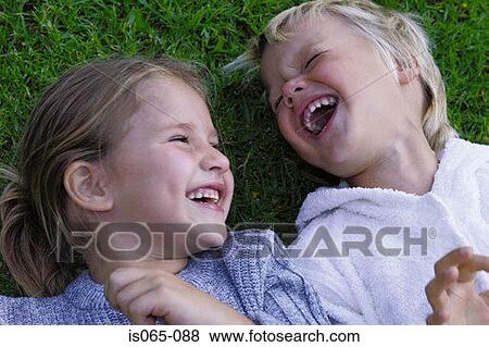 Stock Photo - Children outdoors. Fotosearch