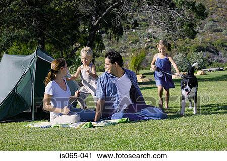 Family camping View Large Photo Image Stock Image - Family camping. Fotosearch