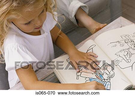 Girl drawing View Large Photo Image Stock Image - Girl drawing. Fotosearch