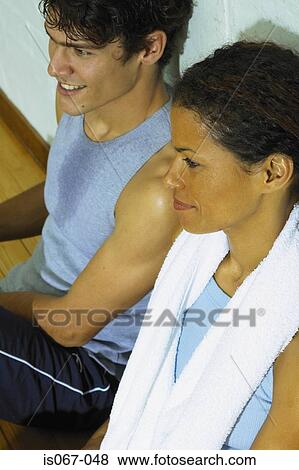 People in gym View Large Photo Image Stock Photo - People in gym. Fotosearch