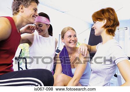 People in gym View Large Photo Image Stock Photo - People in gym. Fotosearch