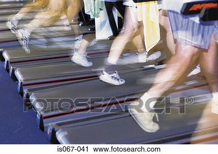 People on treadmills View Large Photo Image Stock Image - People on treadmills. Fotosearch