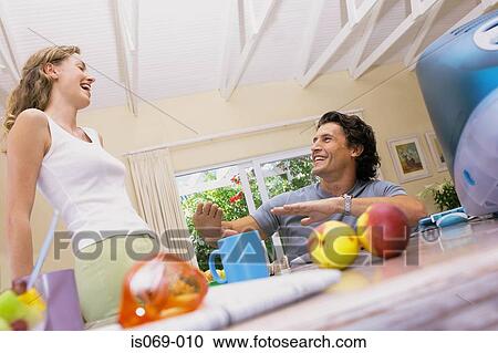Couple at home View Large Photo Image Stock Image - Couple at home. Fotosearch