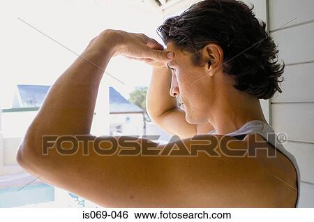 Man observing View Large Photo Image Stock Photograph - Man observing. Fotosearch
