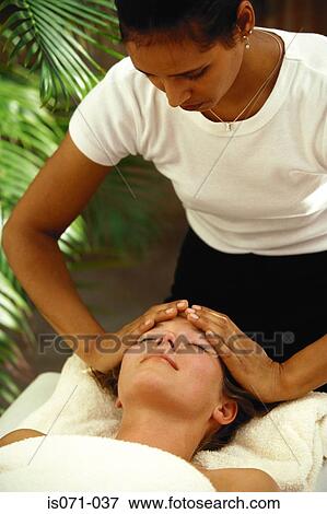 Head massage View Large Photo Image Stock Photo - Head massage. Fotosearch