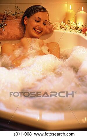 Picture - Woman in bath. Fotosearch - Search Stock Photos, Images, Print Photographs, and Photo Clip Art