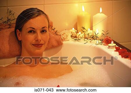 Woman in bath View Large Photo Image Stock Image - Woman in bath. Fotosearch