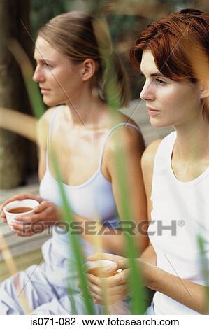 Women drinking tea View Large Photo Image Stock Image - Women drinking tea. Fotosearch