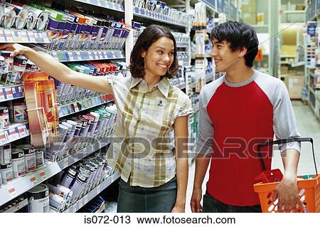 Couple shopping View Large Photo Image Stock Image - Couple shopping. Fotosearch
