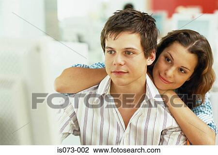 Couple at computer View Large Photo Image Stock Image - Couple at computer. Fotosearch