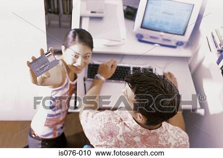 Couple Internet-shopping View Large Photo Image Stock Image - Couple Internet-shopping. Fotosearch