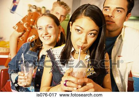 Stock Photo - Friends at party. Fotosearch