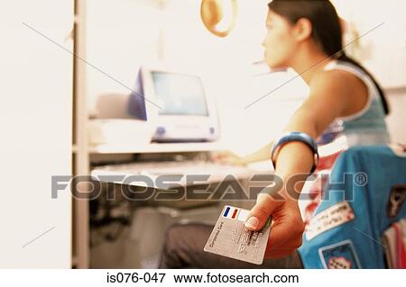 Girl Internet-shopping View Large Photo Image Stock Photo - Girl Internet-shopping. Fotosearch