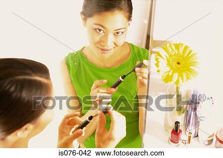 Girl with mascara View Large Photo Image Stock Image - Girl with mascara. Fotosearch