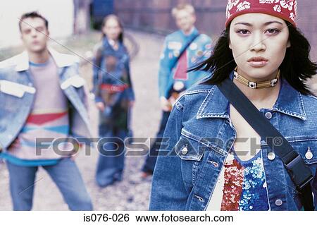 Stock Photograph - Group of friends. Fotosearch