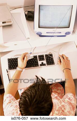Man Internet-shopping View Large Photo Image Stock Photo - Man Internet-shopping. Fotosearch