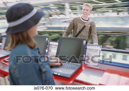 People in computer shop View Large Photo Image Stock Image - People in computer shop. Fotosearch