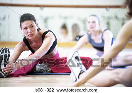 Stock Image - Fitness class. Fotosearch