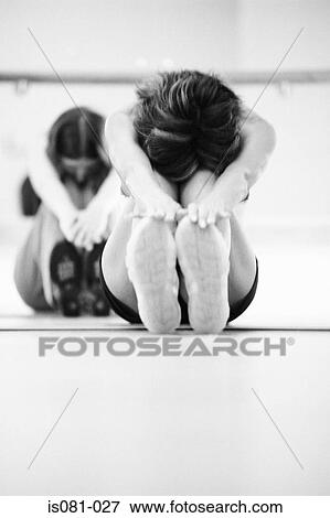 Stock Photo - Women stretching. Fotosearch