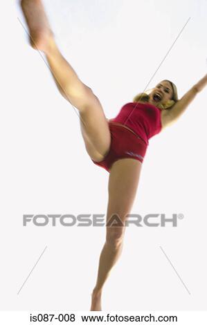 Girl leaping View Large Photo Image Stock Photo - Girl leaping. Fotosearch