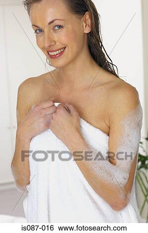 Stock Photograph - Woman smiling. Fotosearch