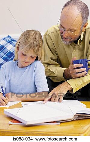 Grandfather and granddaughter View Large Photo Image Picture - Grandfather and granddaughter. Fotosearch