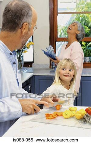 Grandparents and granddaughter View Large Photo Image Stock Photograph - Grandparents and granddaughter. Fotosearch