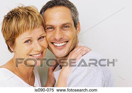 Stock Photography - Portrait of a man and woman. Fotosearch
