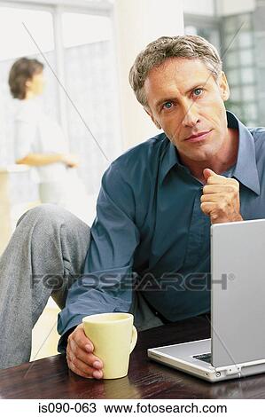 Stock Image - Portrait of a man. Fotosearch
