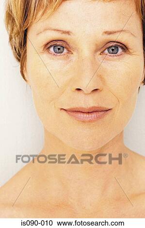 Stock Image - Portrait of a woman. Fotosearch