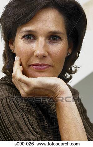 Stock Photograph - Portrait of a woman. Fotosearch