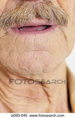 Chin and moustache of old man View Large Photo Image Stock Photography - Chin and moustache of old man. Fotosearch