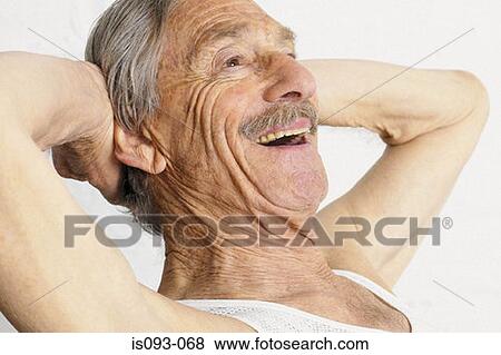 Old man stretching View Large Photo Image Stock Photo - Old man stretching. Fotosearch