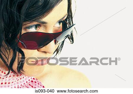 Woman with sunglasses View Large Photo Image Stock Image - Woman with sunglasses. Fotosearch