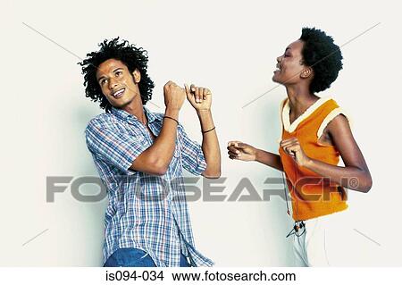 Picture - Man and woman dancing. Fotosearch