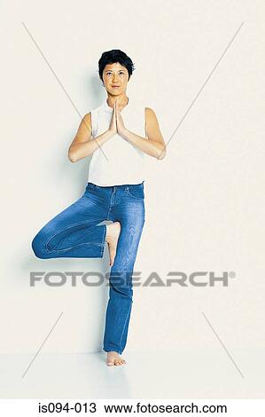 Woman meditating View Large Photo Image Stock Image - Woman meditating. Fotosearch