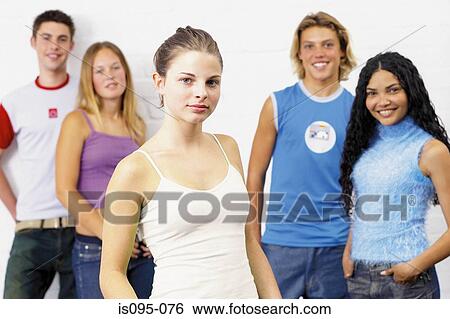 Teenage boys and girls View Large Photo Image Stock Photograph - Teenage boys and girls . Fotosearch